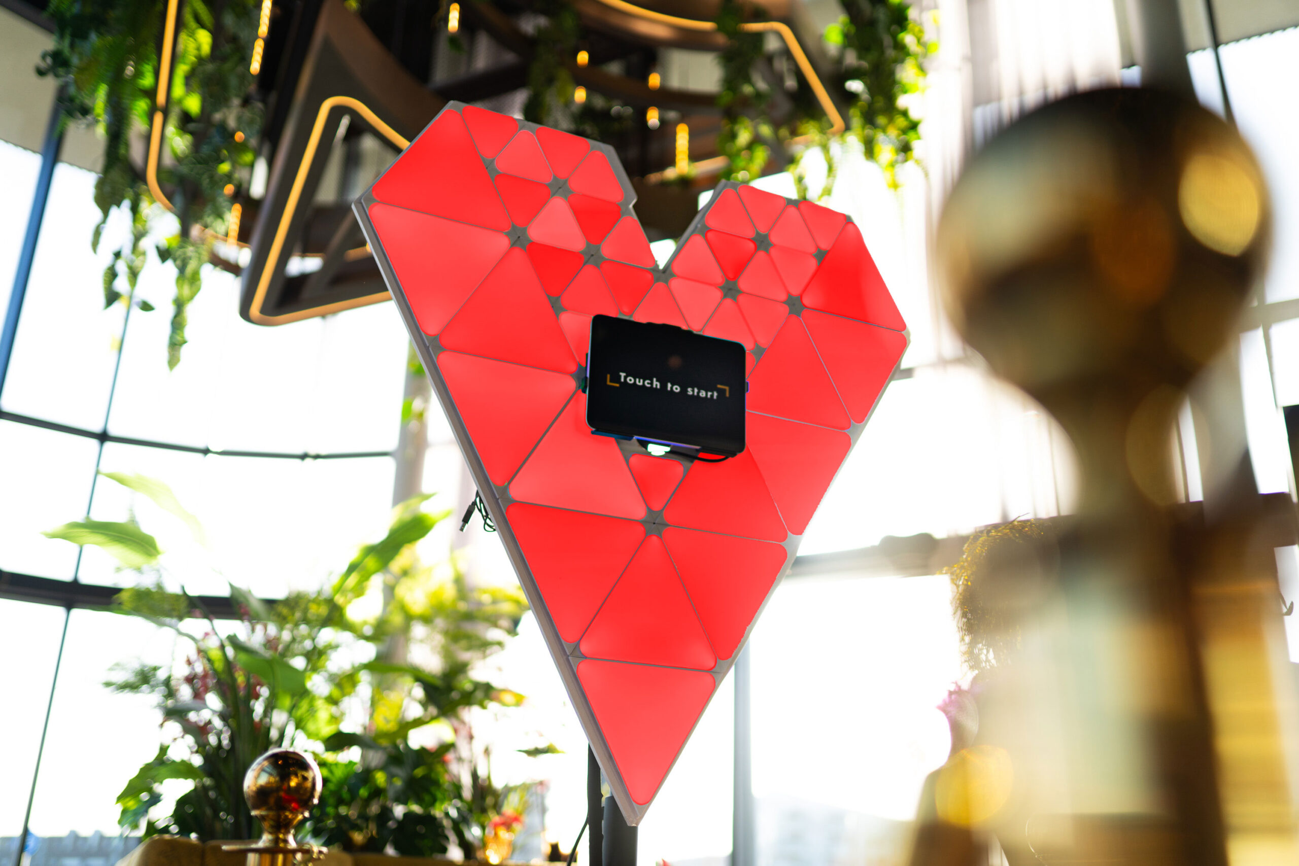 Love photobooth — levensgroot LED-hart